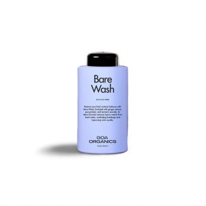 Bare Wash Goa Organics champú detox 300ml – limpieza profunda, elimina cloro, cobre y metales pesados del cabello fino o graso