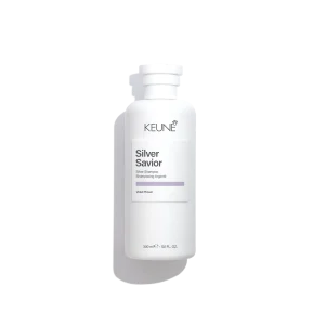 Silver Savior Shampoo Keune 300ml – champú matizador violeta para neutralizar tonos cobrizos en cabellos rubios, plateados y platinados
